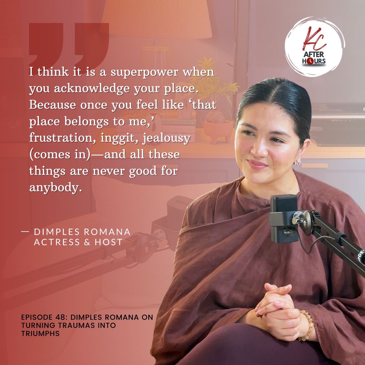 🎥 OUT NOW 

EPISODE 48: Dimples Romana on turning traumas into triumphs

🛎️ You know the drill, like and subscribe