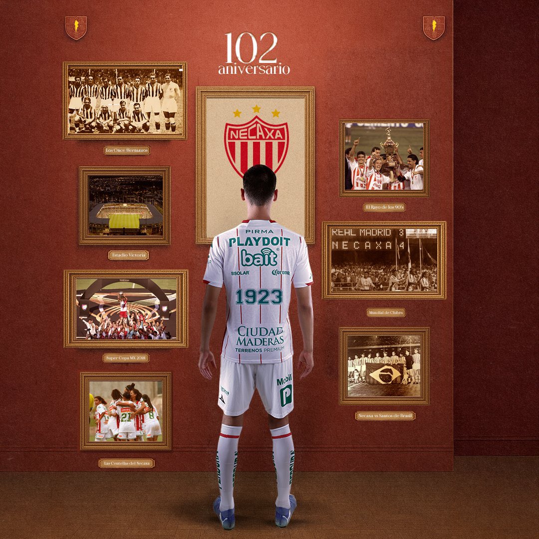 🎉⚡ ¡Feliz 102 aniversario al <a href="/ClubNecaxa/">Club Necaxa</a>! 

Desde Wrexham 🏴󠁧󠁢󠁷󠁬󠁳󠁿 hasta Aguascalientes 🇲🇽, celebramos a nuestros primos eléctricos ⚡🐉

Ryan &amp; Rob dicen que 102 años es la edad que sienten después de cada partido del Wrexham 🤣🍻

#Necaxa #Wrexham