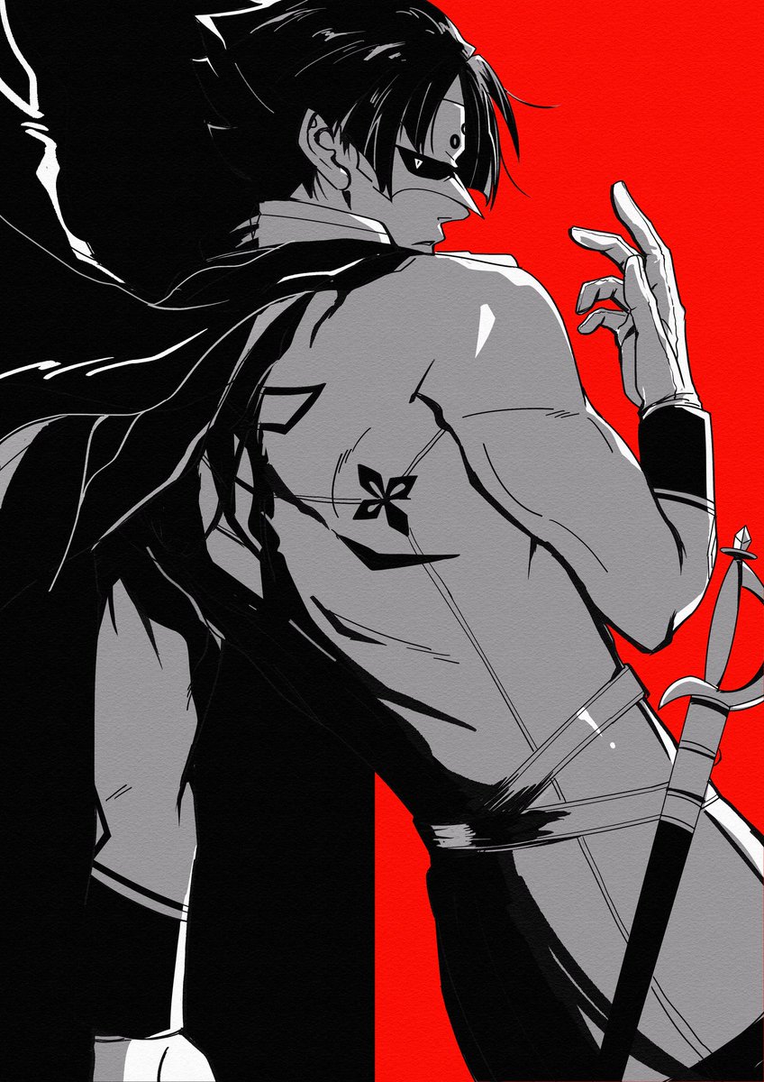 I  recently played P5R and quite enjoy their game art, so I tried to apply its style on apprentice… the drawing is not easy, tbh