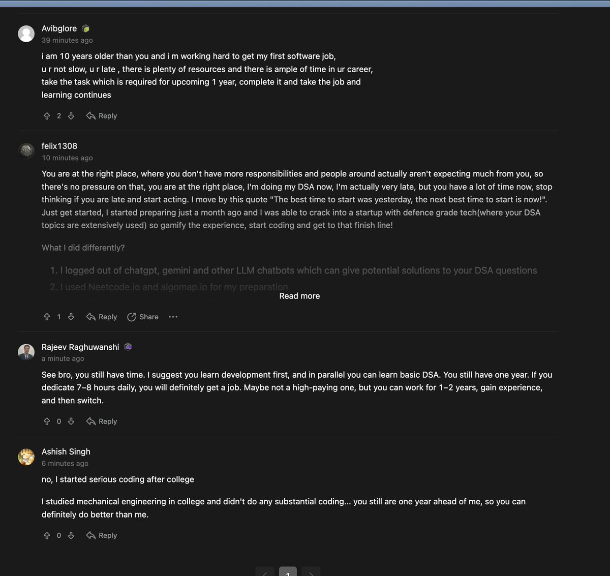 I love how wholesome everyone on the LeetCode forums is, it’s nice to see something other than the usual CS doomers online