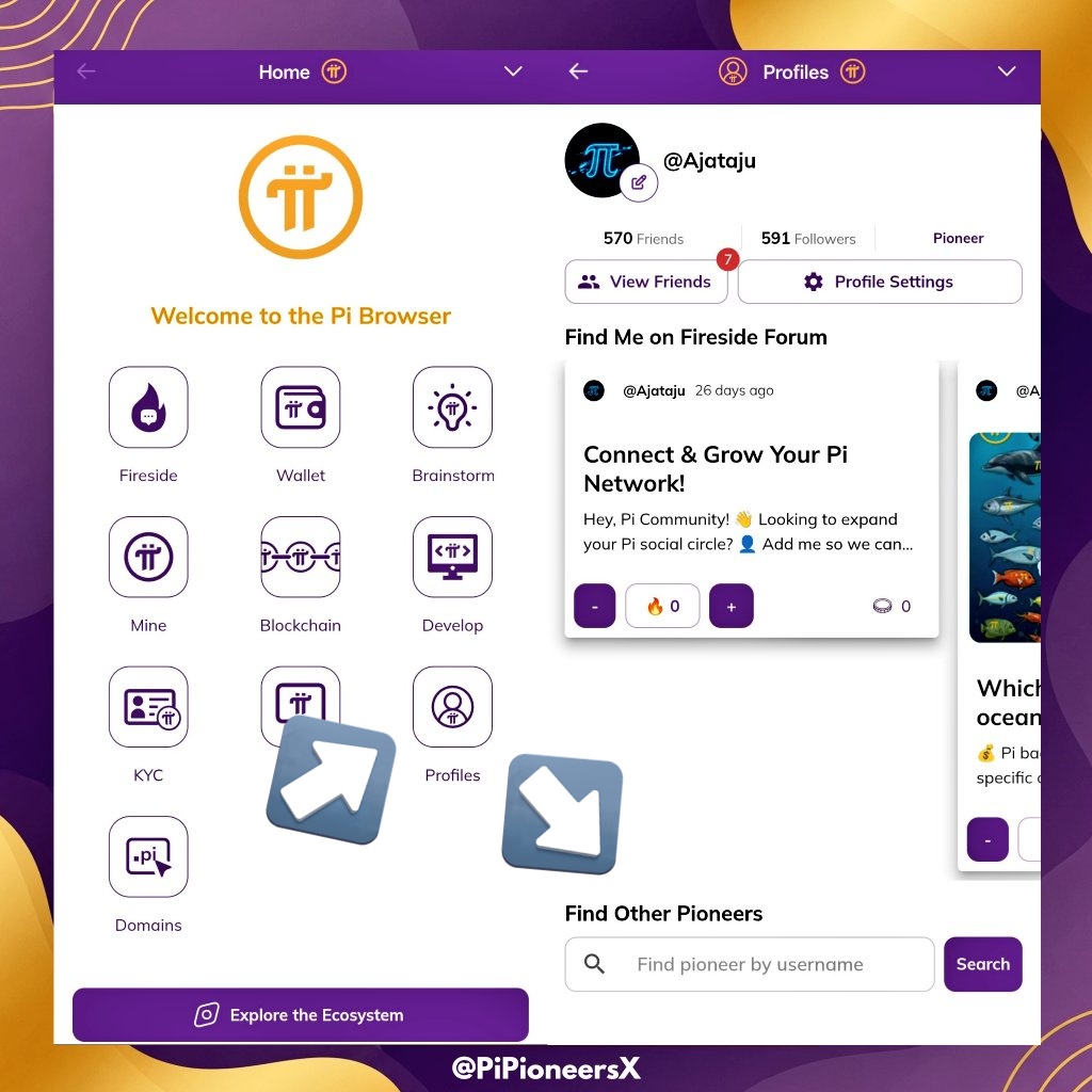 🌟 Connect &amp; Grow on Pi Social Profiles!

💬 Drop your Pi username in the comments to connect! 👇

Pioneers! 🚀 Join Pi Social Profiles on the Pi Browser. Set up your profile, add a pic, and link up with others to expand the Pi Network. 💪  

📲 How to:  
1. Open Pi Browser &amp; go