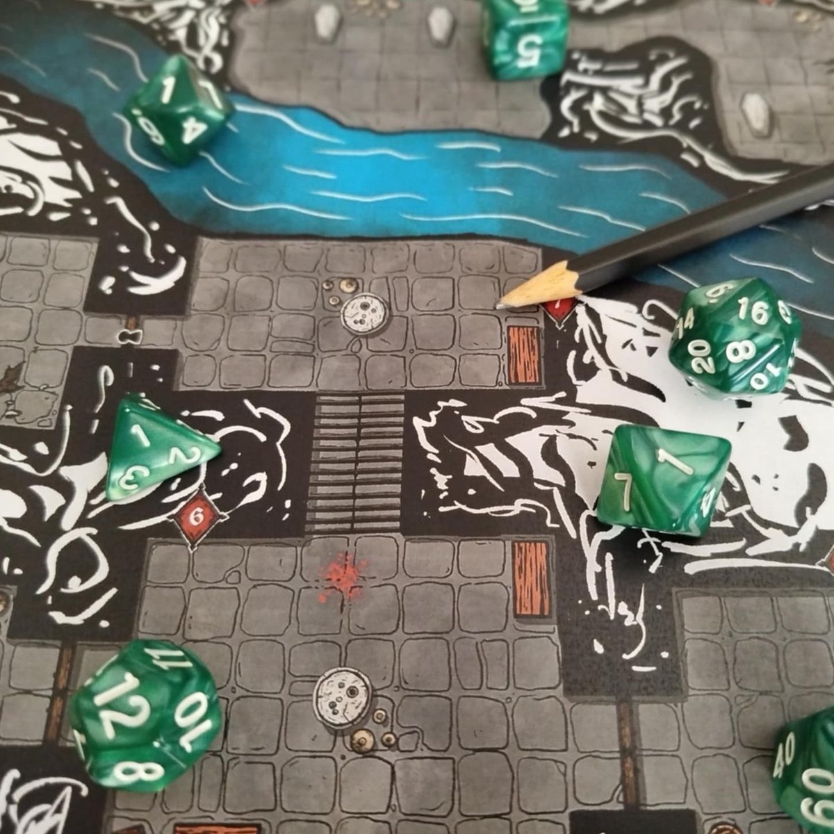 Dungeons.
Print test and playtest.
ChaosWood RPG - Forsaken Tombs.

A dark fantasy tabletop role-playing game.
Don't let chaos consume you.

Coming soon!

kickstarter.com/projects/xplor…

#ttrpg #rpg #adventure #tabletop
#map #fantasymap #handdrawn #rpgmap #rpgresources #cartography