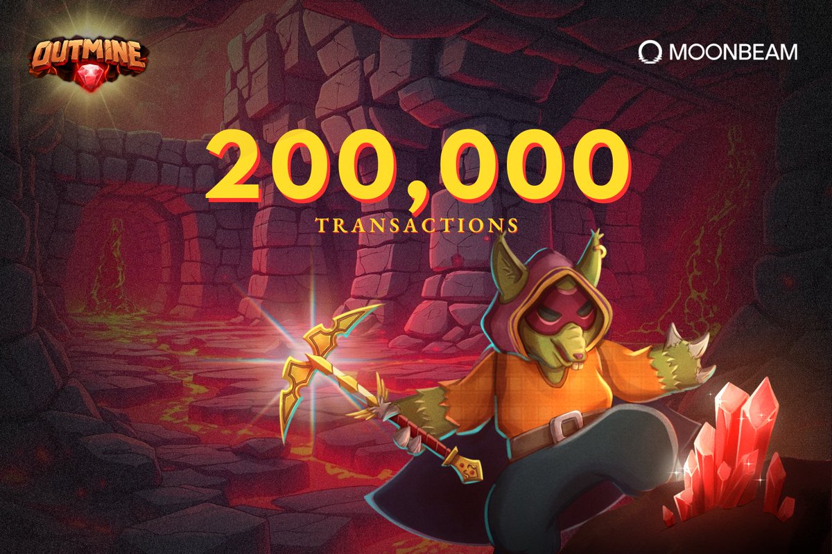 The Outmine Effect on Moonbeam Network 🔥

💎 200,000+ Transactions ✅
💎 #2 in Gaming — last 1 month
💎 #1 in Gaming — 15-20 aug

Let's unpack 🧵👇