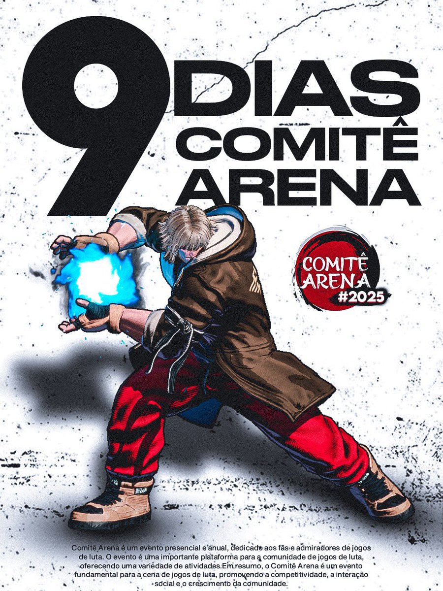 contagem regressiva para o Comitê Arena 2025 já começou, 9 dias…Garanta sua participação nos dias 30 e 31 de agosto, no Hotel Nikkey."

Inscrições até dia 25/08/25 vão percam!!!
start.gg/tournament/com…