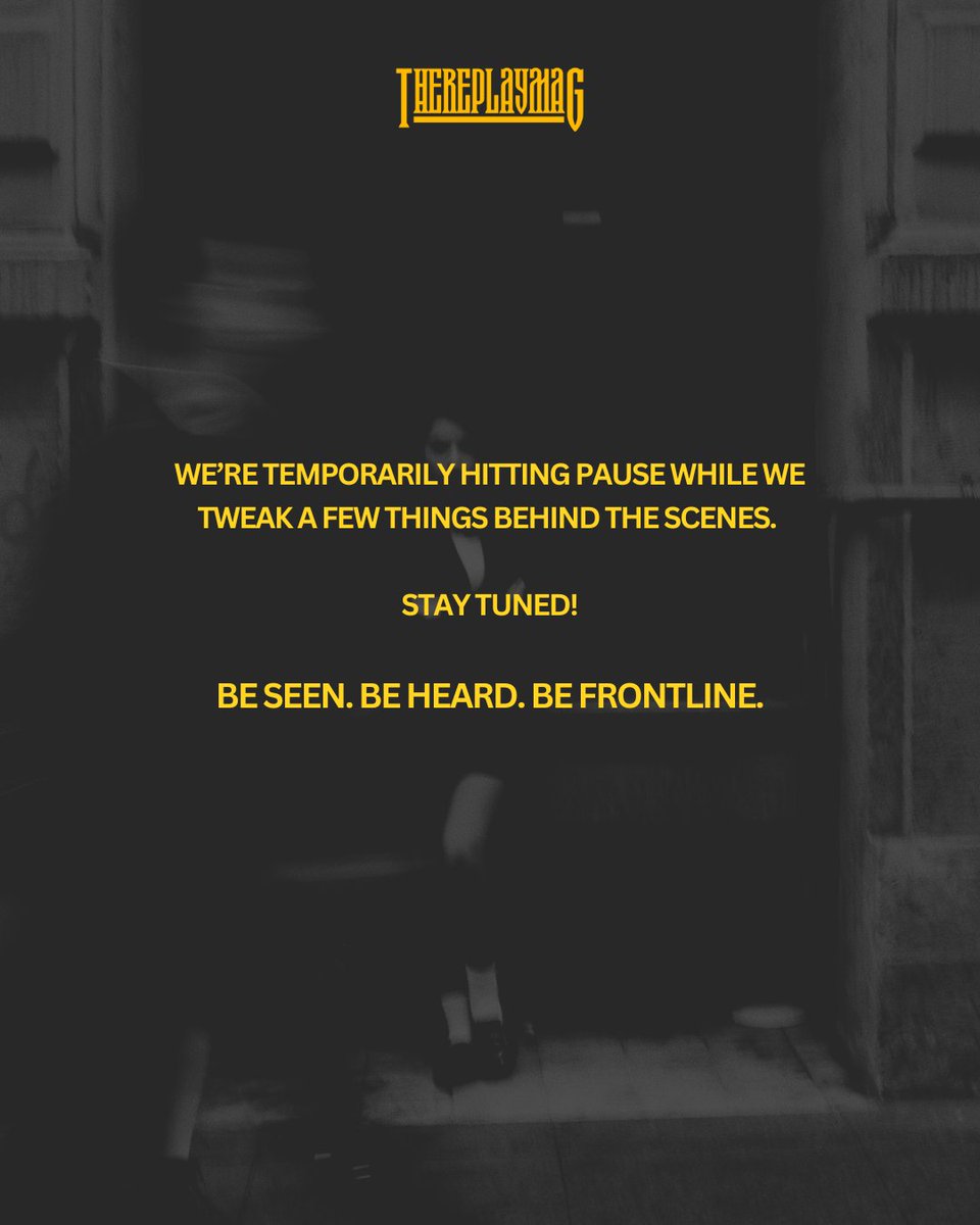 TheReplayMAG's tweet photo. Be seen. Be heard. Be FRONTLINE. 

We’re making some big changes at TheReplayMAG. #thereplaymag https://t.co/a2hVzWghQi