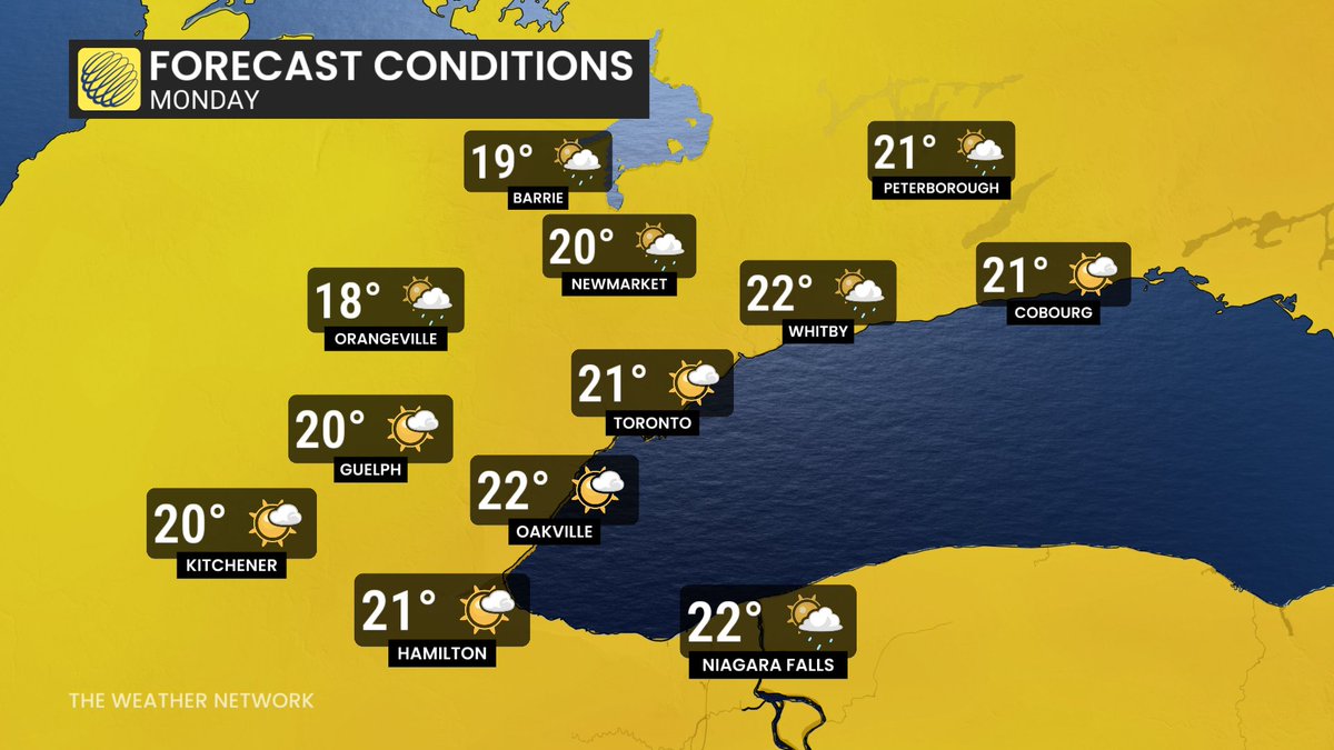 Gorgeous summer weather today - abundant sunshine &amp; warmer; Mix sun/clouds &amp; warm Saturday - passing shower possible, then scattered showers/t-storms likely evening &amp; night; Partly sunny &amp; seasonal Sunday (risk for passing showers, especially north); Much cooler next week #onwx