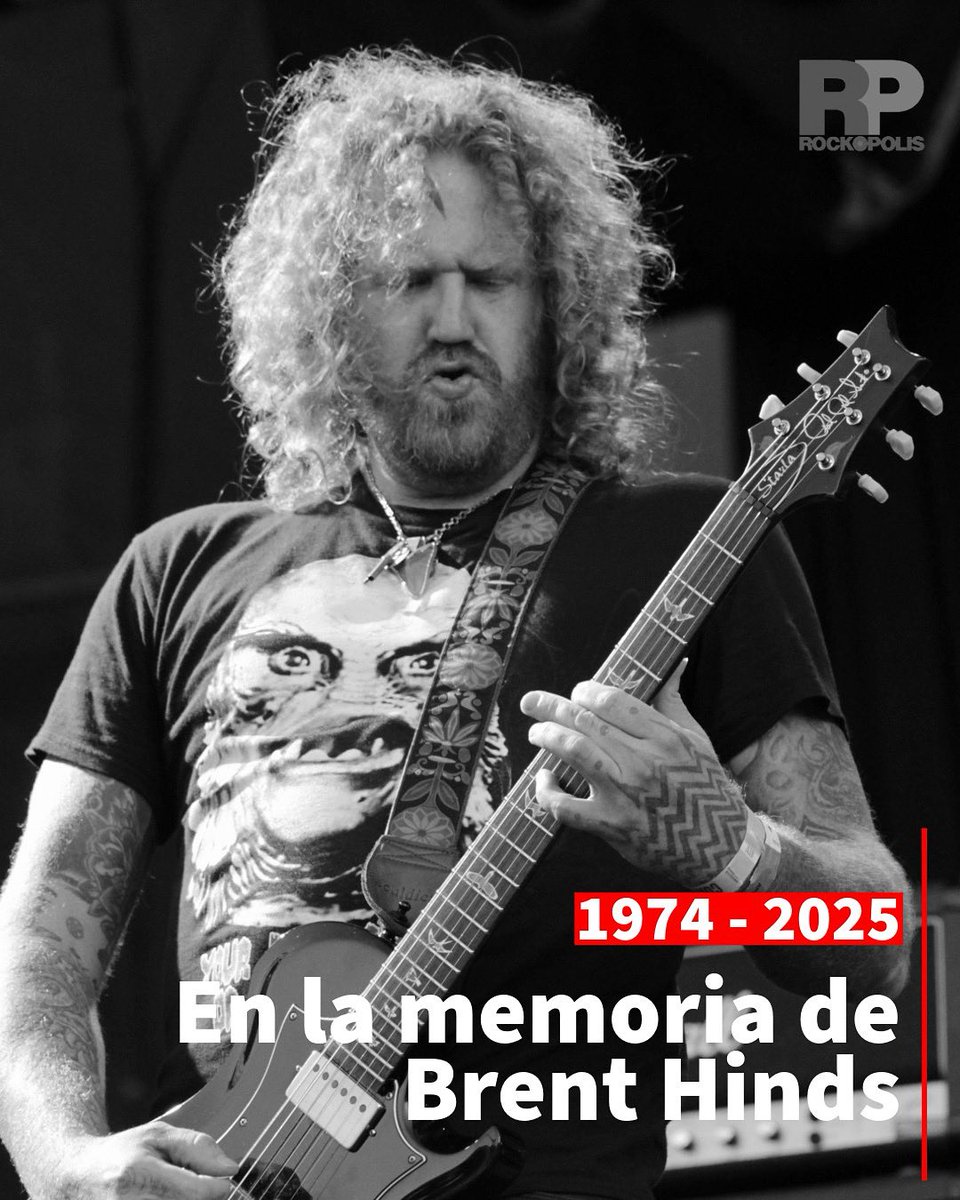 Paz en la tumba de Brent Hinds.