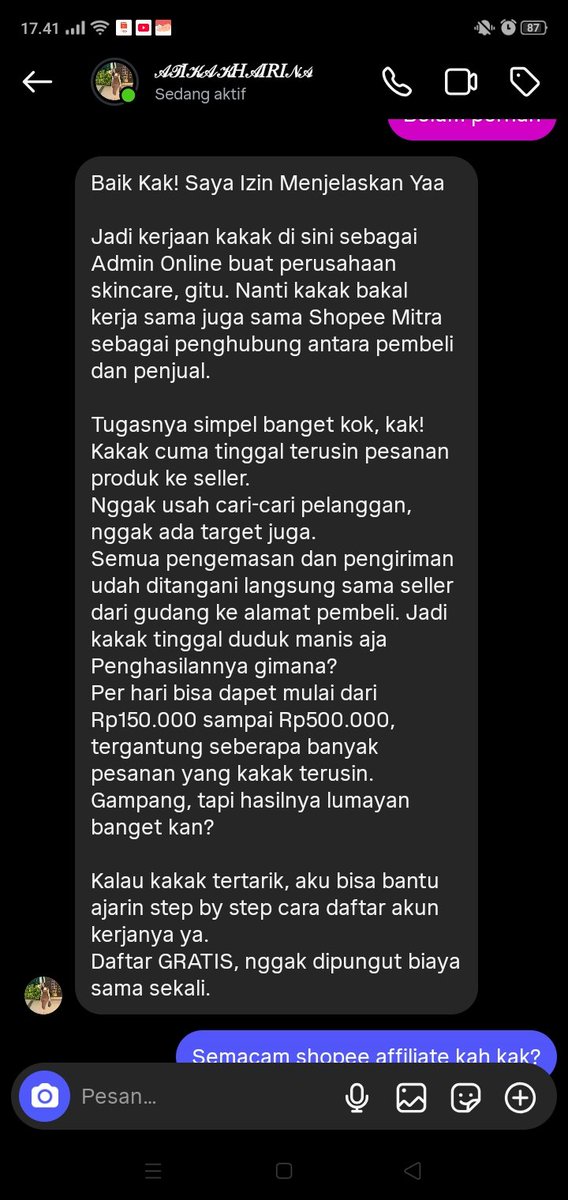Kak serius nanya, ini kira" kerjaan beneran ga ya?
