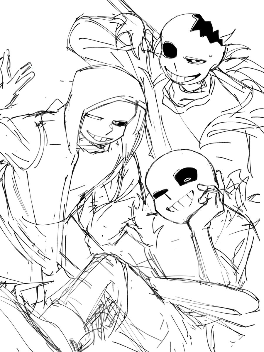 もしかしたら描くかもしれないﾝｽﾞのラフがあるので置いときます(？？？)