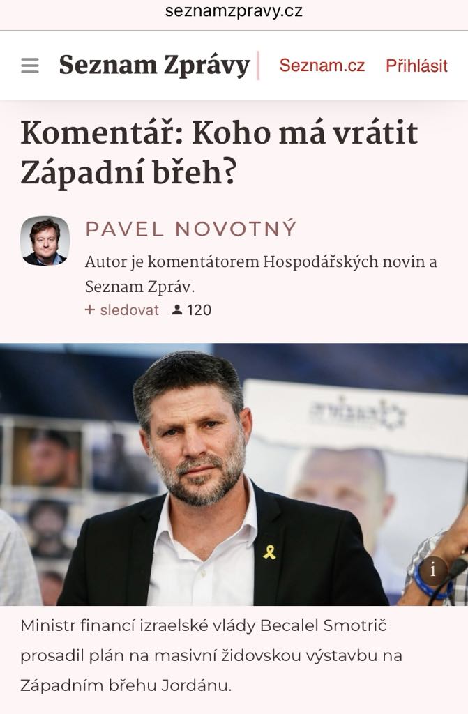 "Pokud  Izraelci dopustí, aby jejich vláda vyhnala Palestince z Pásma Gazy stejně jako ze Západního břehu, budou spoluviníky etnické čistky. Jejich země se změní navždy. K horšímu."
seznamzpravy.cz/clanek/zahrani… prostřednictvím <a href="/SeznamZpravy/">Seznam Zprávy</a>