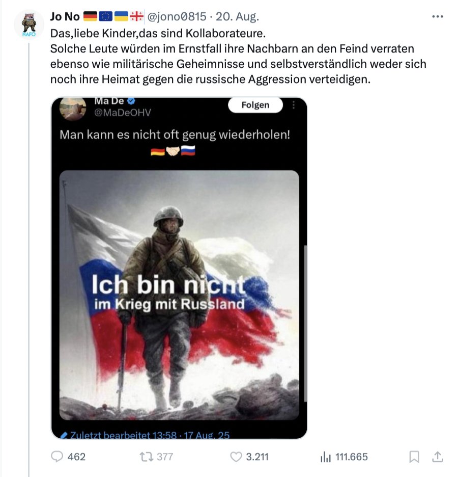 Das liebe Kinder ist ein Schüler der Kriegshetze nach Sprachduktus und Muster der Nazis auf der Zielgeraden zur totalen Niederlage. Ein Vertreter der Gattung Seifensucher in der Dusche der Mächtigen und ein Typ der nicht mit der Wimper zuckt wenn Millionen abgeknallt werden.