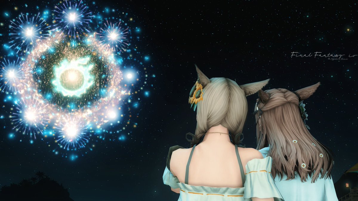 メテオ花火撮ってくれてありがとう🎆