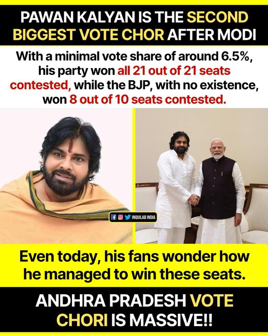 ಉಮೇಶ್ ಶಿವರಾಜು |Umesh Shivaraju (@umesh_anush) on Twitter photo This appears to be true! With 6.5% of votes,
Intelligent handling of votes seems to have happened to win all 21 seats.
Will any investigation happen? <a href="/ECISVEEP/">Election Commission of India</a> #VoteTheft This appears to be true! With 6.5% of votes,
Intelligent handling of votes seems to have happened to win all 21 seats.
Will any investigation happen? <a href="/ECISVEEP/">Election Commission of India</a> #VoteTheft