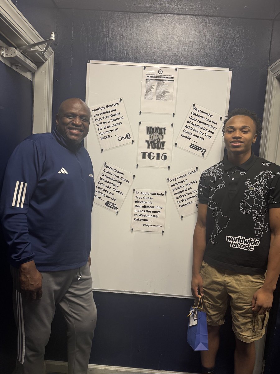 Treyguess2's tweet photo. Blessed to announce that I will be transferring to Westminster Catawba for my Senior Year! Thank you Coach Addie, Coach E, and Coach Dan for the opportunity. Let’s Get to Work!
#lastride https://t.co/ZY6rDDBi7R
