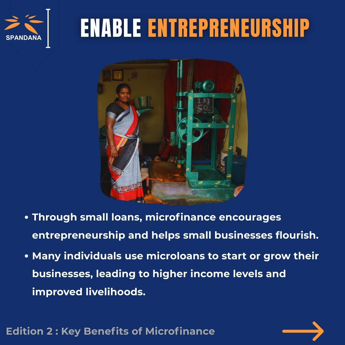 SSphoorty's tweet image. Microfinance : Positive Driver of the Economy
Edition 2 : Key Benefits of Microfinance

Post link : linkedin.com/posts/spandana…

#spandana #mfi #Benefits_of_Microfinance
#spandanasphoorty