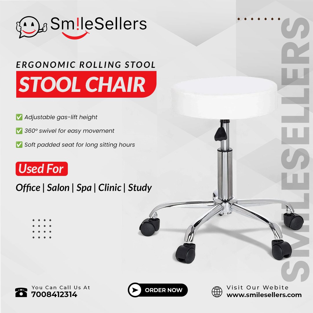Smilesellers_'s tweet image. 🪑 Comfort + Functionality in one chair!
✅ Adjustable height
✅ 360° swivel
✅ Padded for long sitting hours
Perfect for office, salon, spa, clinic &amp;amp; study ✨
👉 Shop now: smilesellers.com

#smilesellers #ergonomicchair #rollingstool #stoolchair #officefurniture