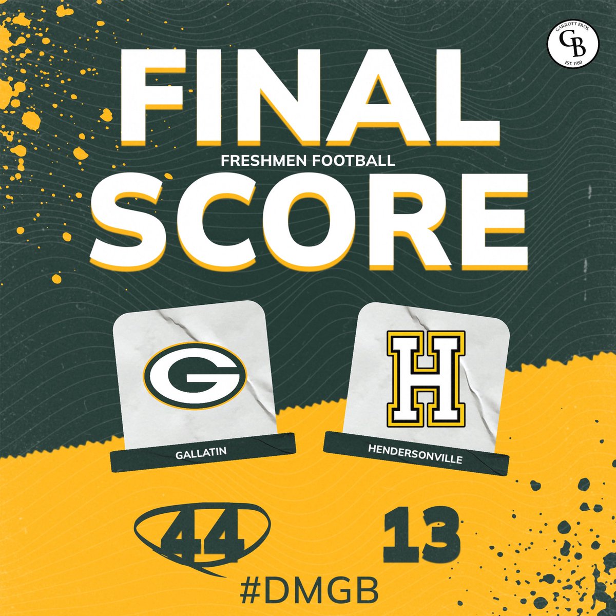 Congratulations to the Freshman Green Wave on a 44-13 victory over Hendersonville! #DMGB