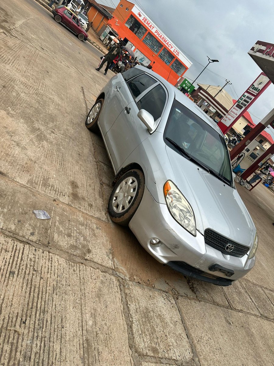 Iamhadeya's tweet photo. @Carsnationn PRICE: *N5.3M** 
 
NEATLY  USED TOKS STANDARD COMPLETE FIRST BODY REGISTERED TOYOTA MATRIX 2006  MODEL WITH 100% UNTOUCHED ENGINE AND GEAR ,A.C CHILLING,   NEAT INTERIOR AND EXTERIOR , GRADED TYRES .

LOCATION IS IBADAN
SLIGHTLY NEGOTIABLE
THANKS https://t.co/Jm9ezyEo4u