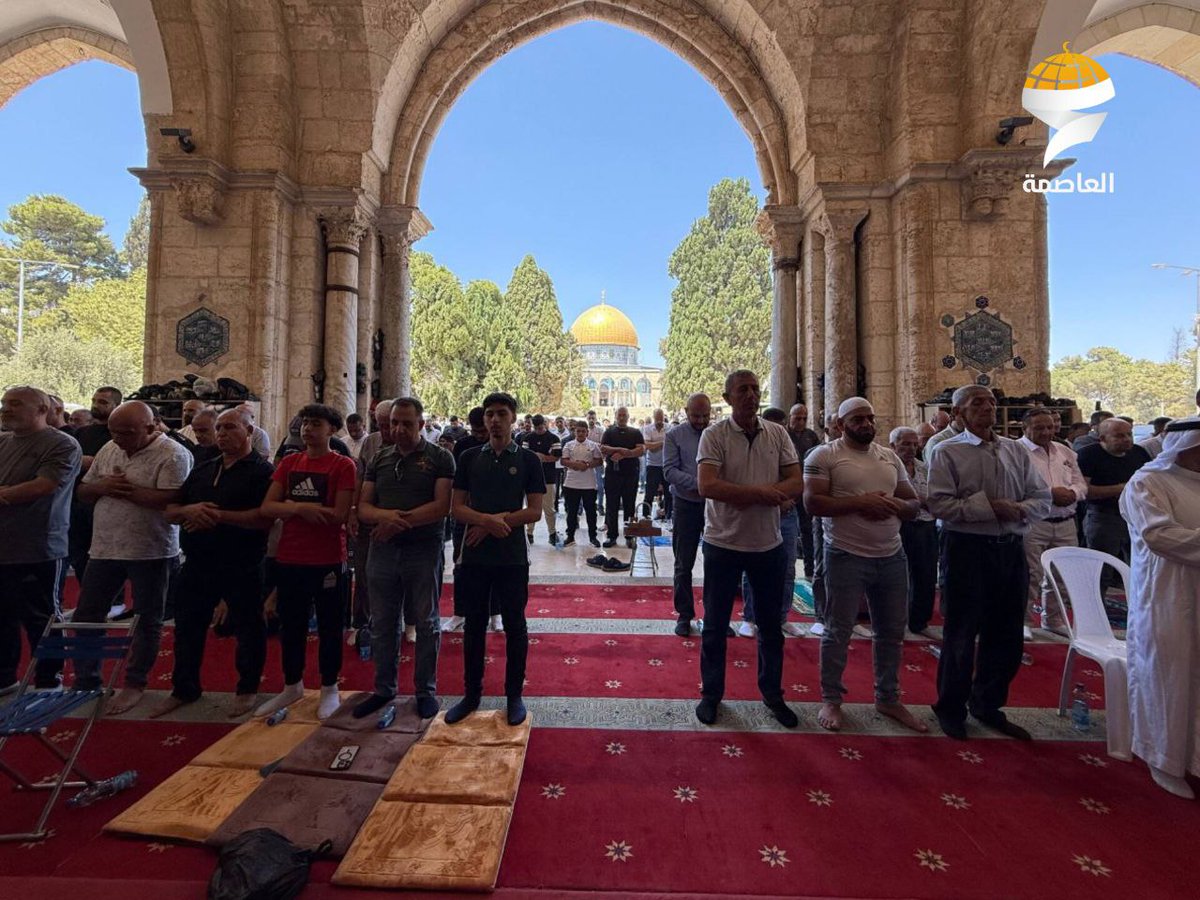 صور .. صلاة الجمعة من رحاب #المسجد_الأقصى  المبارك