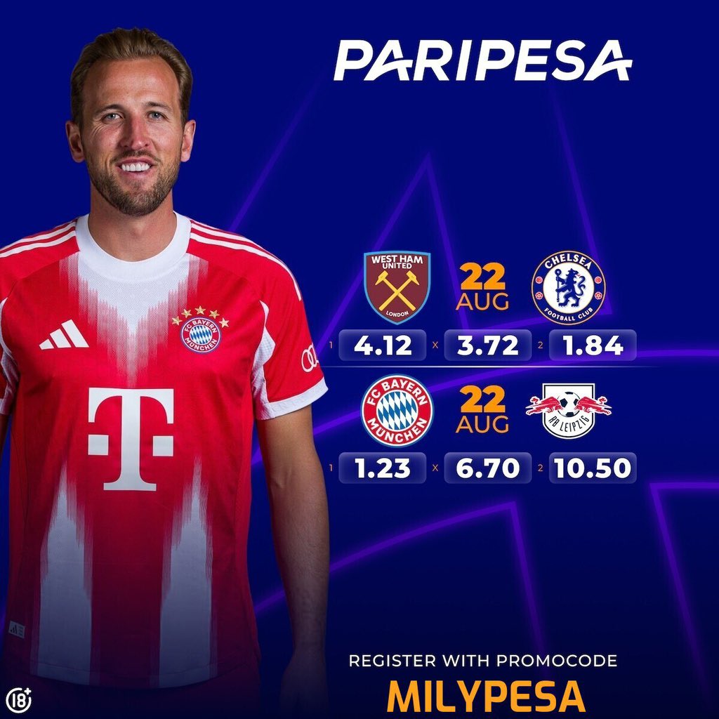 Ms Emilyly (@emilyly01) on Twitter photo BET OF THE DAY ON PARIPESAð
15 ODDS : Y1PKT
PGPKT V5PKT
Register Here ð
paripesa.bet/milypesa
â
Use promo code MILYPESA
JOIN US HERE - t.me/Emilylytipz
<a href="/BoomQueen_/">Queen ð</a> <a href="/Da_shadowtipsta/">The Shadow Tipster</a> <a href="/loudpunts/">LOUDPUNTSâïžðð</a> <a href="/ShegunFunmiTips/">Oluwa Shegun Funmi ð</a> <a href="/notoriouztips/">Notoriouz Tips ð</a> <a href="/ms__finest/">Finest.</a> <a href="/ninjabet247/">Ninjað¥·âïž</a> <a href="/win_way_x/">win_way_x</a> BET OF THE DAY ON PARIPESAð
15 ODDS : Y1PKT
PGPKT V5PKT
Register Here ð
paripesa.bet/milypesa
â
Use promo code MILYPESA
JOIN US HERE - t.me/Emilylytipz
<a href="/BoomQueen_/">Queen ð</a> <a href="/Da_shadowtipsta/">The Shadow Tipster</a> <a href="/loudpunts/">LOUDPUNTSâïžðð</a> <a href="/ShegunFunmiTips/">Oluwa Shegun Funmi ð</a> <a href="/notoriouztips/">Notoriouz Tips ð</a> <a href="/ms__finest/">Finest.</a> <a href="/ninjabet247/">Ninjað¥·âïž</a> <a href="/win_way_x/">win_way_x</a>