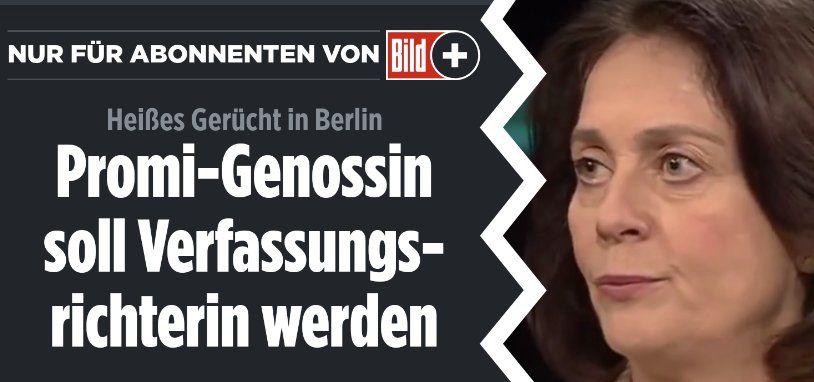 Nachrücker für Brosius-Gersdorf: Laut BILD soll Promi-Genossin Katharina Barley die neue Verfassungsrichter-Kandidatin der SPD sein. Was sagt ihr? 👍👎