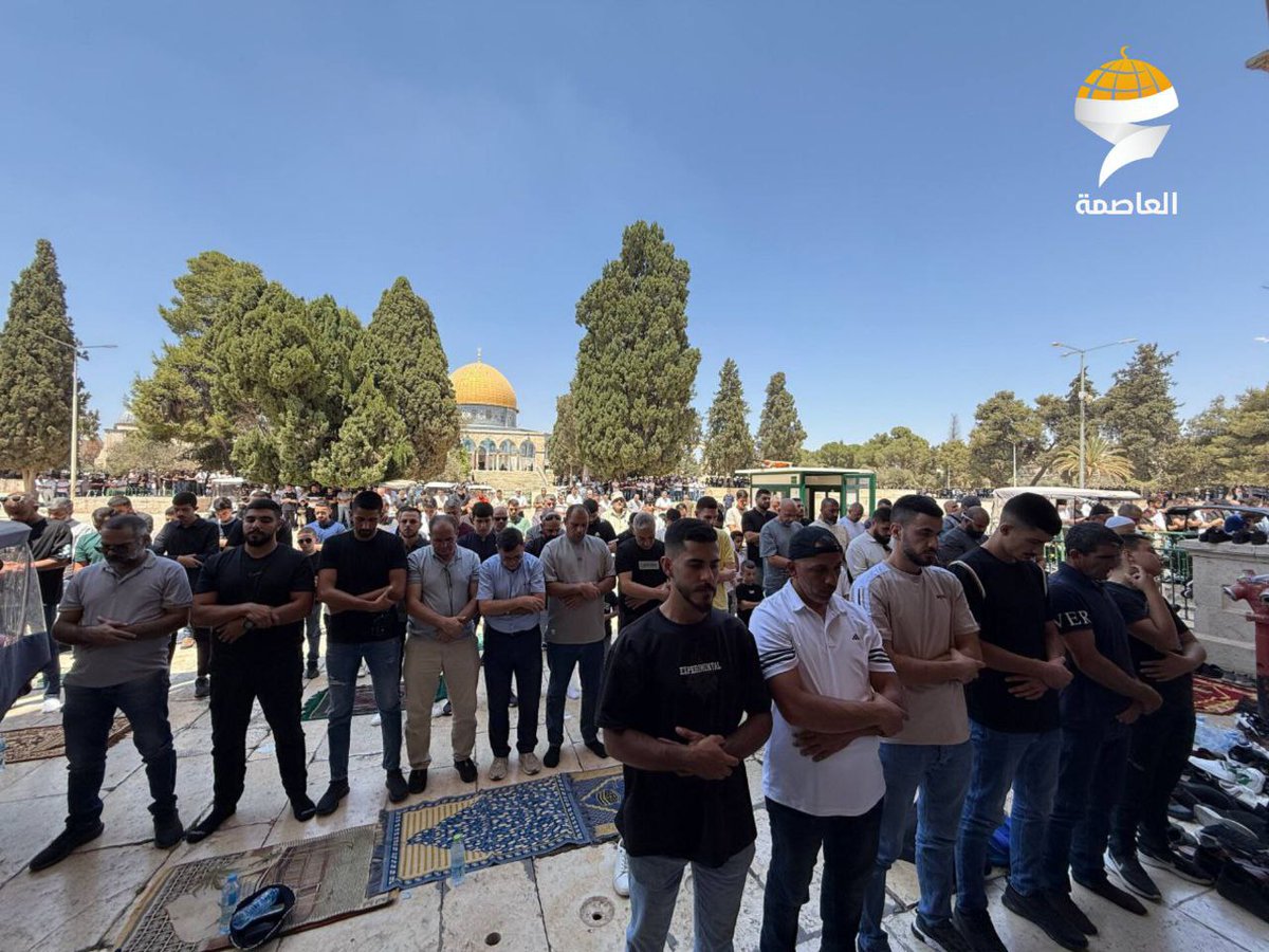 لقطات أخري من صلاة الجمعة من رحاب #المسجد_الأقصى  المبارك
