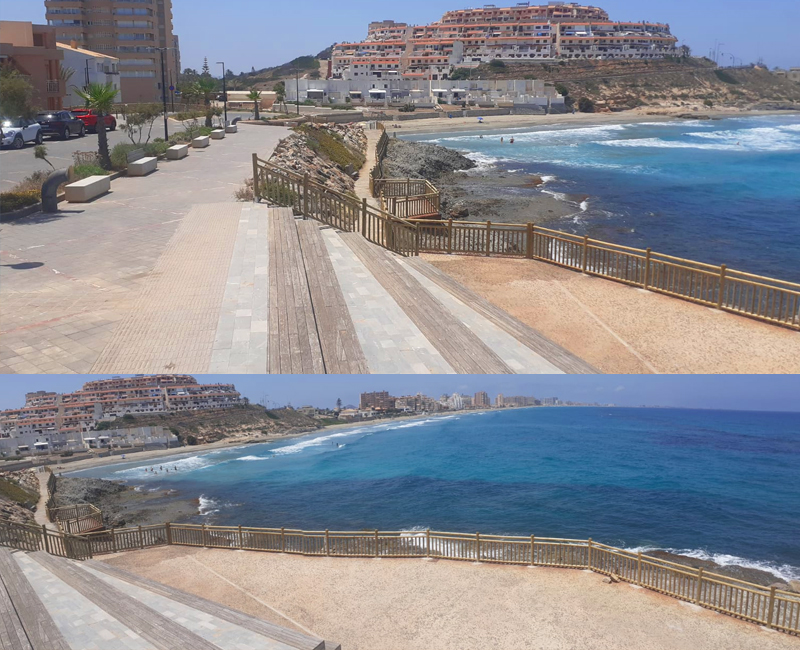 equidesa's tweet photo. 305 ml de barandilla de rollizo instalados en La Manga del Mar Menor + 📸 e INFO en: https://t.co/h8w1dbGjCF #Equidesa #LaMangadelMarMenor #mobiliariourbano https://t.co/gdXAjhhN32