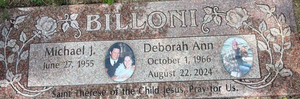 MikeBilloni's tweet photo. One year ago this morning The Lord called you home. 

You are not physically by my side for the remainder of the journey here; you are now the Angel on my shoulder. 

RIP Debbie. https://t.co/zoV22CuxeW