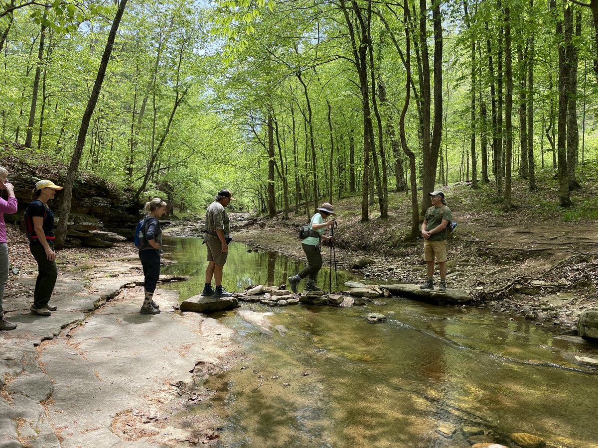 cruzzeroutdoors's tweet image. In our hiking group we always lookout 4 ea. other’s safety and make sure that we have safe fun times. Crossing Steel Creek trail at the Buffalo National River Park in Arkansas. #discovernature #gohiking @BuffaloNPS . Many of us have taken 1st aid courses, outdoor safety classes.