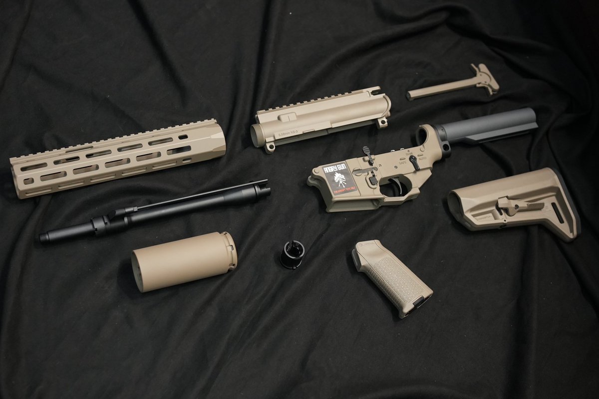 jkarmy_int's tweet photo. Angry Gun’s
KS3 MWS Conversion kit
- Full CNC 6061 Aluminum Receiver & Handguard
- CERAKOTE coating
- steel trigger group
- MAGPUL USA MOE SL-K Stock / MIAD Grip
- QDC/MCQ-PRT mock suppressor
For Marui TM MWS GBBR
#ks3 #angrygun #cerakote #mws https://t.co/j0Koplgzy7