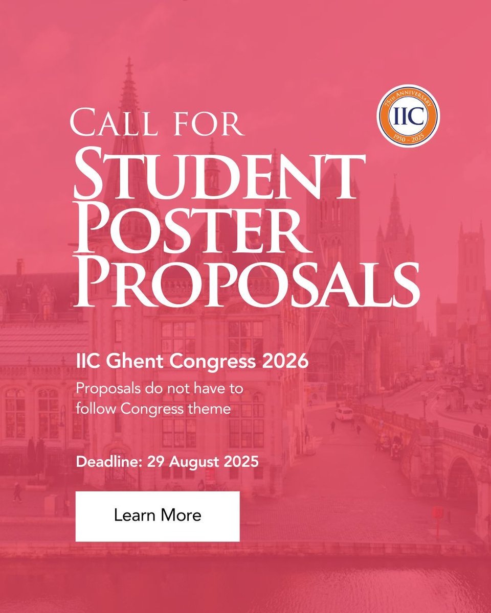A reminder that Student Poster Proposals are due in 1 week.

For more information, eligibility, and how to apply, please visit the following link: buff.ly/5b6xot1

The application deadline is 29 August 2025.