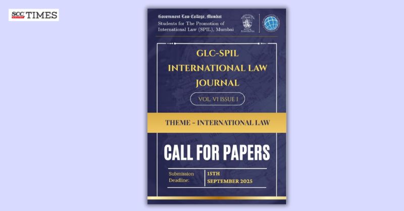 scconline_'s tweet photo. Call for Papers | GLC-SPIL International Law Journal Volume VI, Issue I

[@GLCMumbai, @SPIL_Mumbai]

#GLCSPILInternationalLawJournal #GovernmentLawCollegeMumbai #InternationalLaw #SPIL #scconline #SCC #legalnews #legalknowledge #scctimes #legalupdates #lawstudent #legalresearch