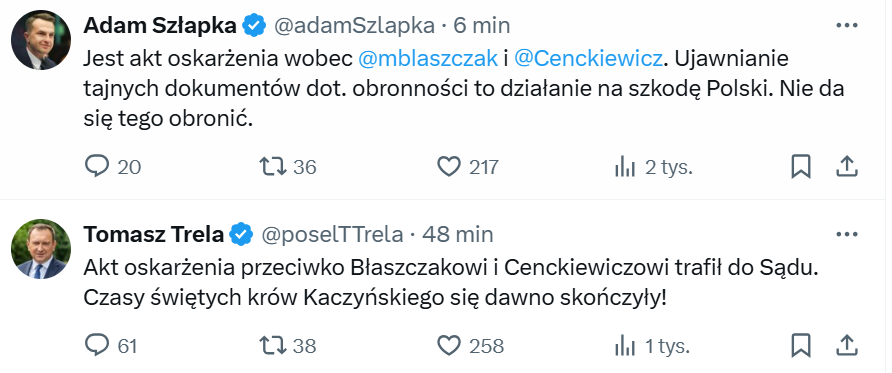 Drodzy Silni Razem, który przekaz dnia dociera do Was bardziej? 

Pseudointeligencja Szłapki czy może jednak prosty, chłopski język Treli?