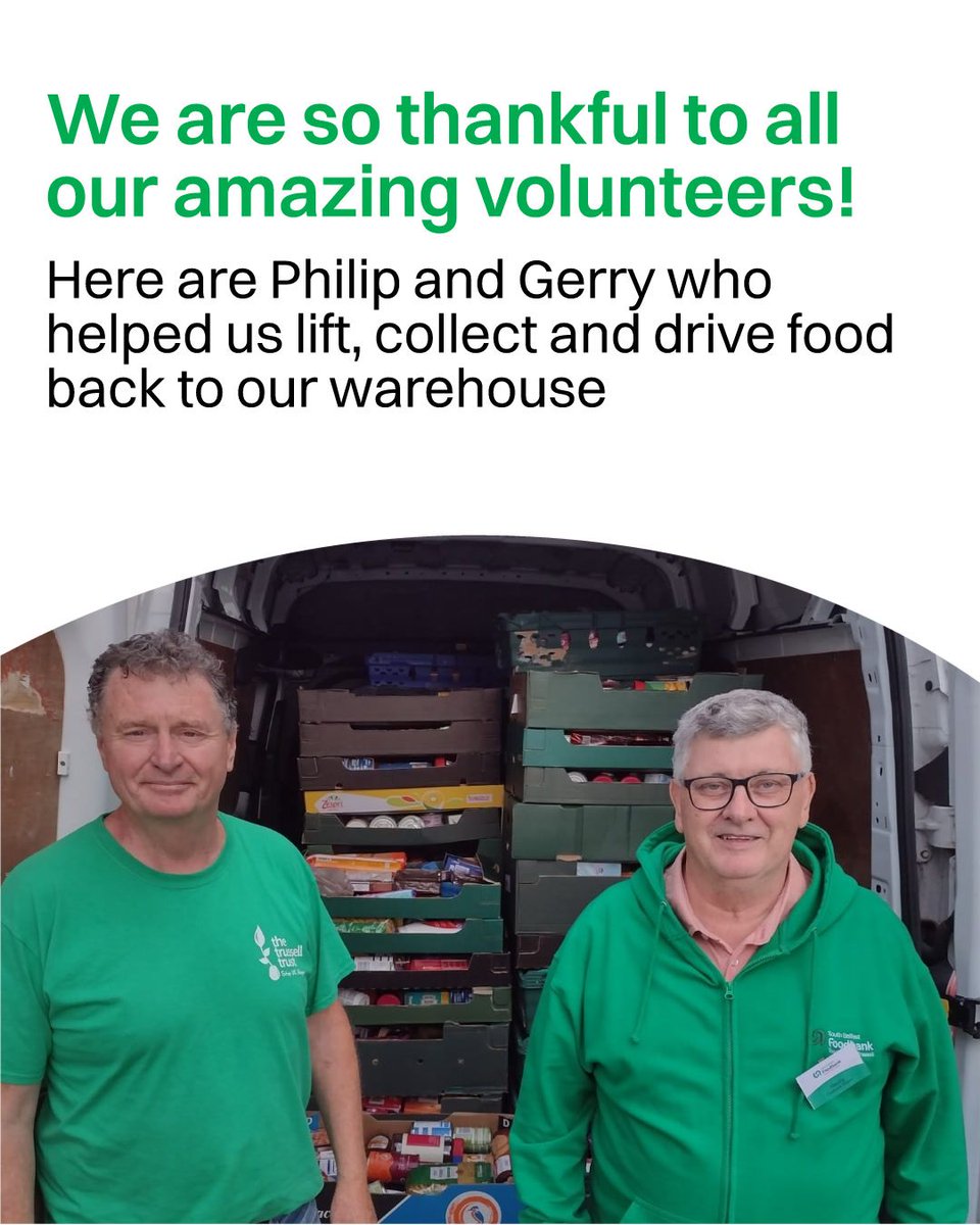 Want to know what goes on at a normal Foodbank Tesco 3-day collection?

Read more about our recent collection here called 'Our Tesco Collection in numbers'.

Here is a 📷: 2 our volunteers driving the collected food back to our warehouse for processing.

bit.ly/478bmva