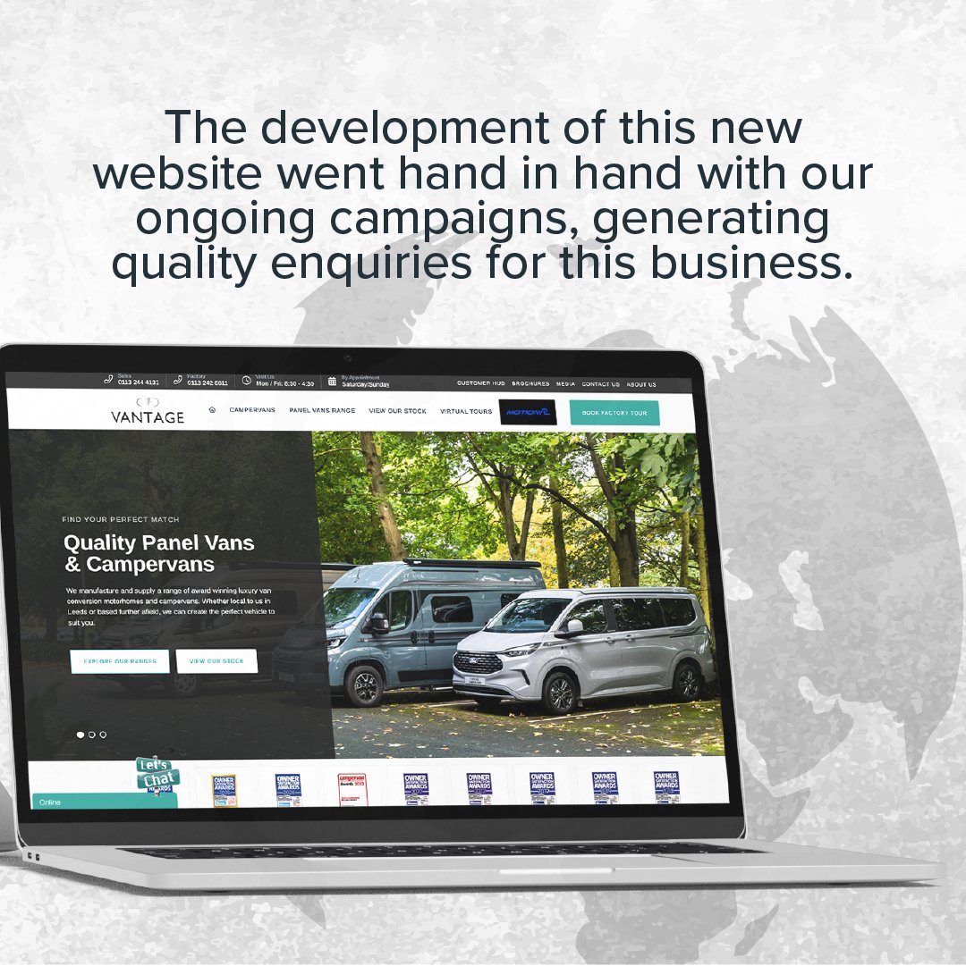 From concept to conversions, see how we helped @Vantage Motorhomes drive their digital presence to the next level. 🚐✨ This case study breaks down the strategy, design, and results that made it happen.
Read it here 👉internetconsultancy.pro/project/vantag…
#CaseStudy #WebsiteDesign #TeamICAAL