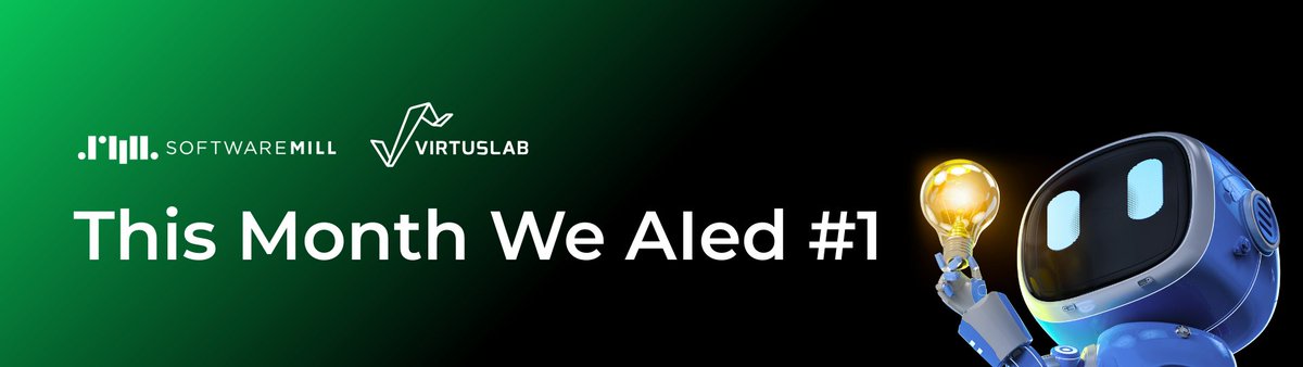 SoftwareMill (@softwaremill) on Twitter photo We’re launching a new blogpost series: “This Month We AIed” 🚀with all the cool projects and experiments our engineers are running using AI tools and agents!
👉 Dive into the first issue: virtuslab.com/blog/ai/this-m…
We’ll kick things off with stories from <a href="/pkukielka/">Piotr Kukielka</a>, <a href="/adamwarski/">Adam Warski</a>, We’re launching a new blogpost series: “This Month We AIed” 🚀with all the cool projects and experiments our engineers are running using AI tools and agents!
👉 Dive into the first issue: virtuslab.com/blog/ai/this-m…
We’ll kick things off with stories from <a href="/pkukielka/">Piotr Kukielka</a>, <a href="/adamwarski/">Adam Warski</a>,
