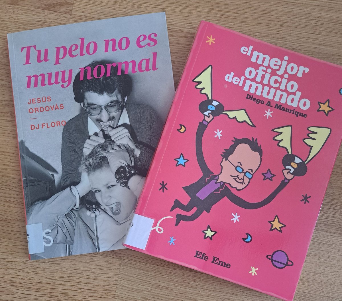Bestelako totxoen artean, Espainiako bi kazetari aitzindariren bi liburu arin, bizipen, pasarte eta hausnarketa goiztiarrekin. 'Rollo'aren hastapenen testigantzak, talde handiekin hartu-emanak... Oso entretenigarriak. <a href="/jesusordovas/">jesus ordovas</a> <a href="/DiegoAManrique/">Diego A. Manrique</a> <a href="/revista_efeeme/">Efe Eme</a> <a href="/silexediciones/">Silex ediciones</a>