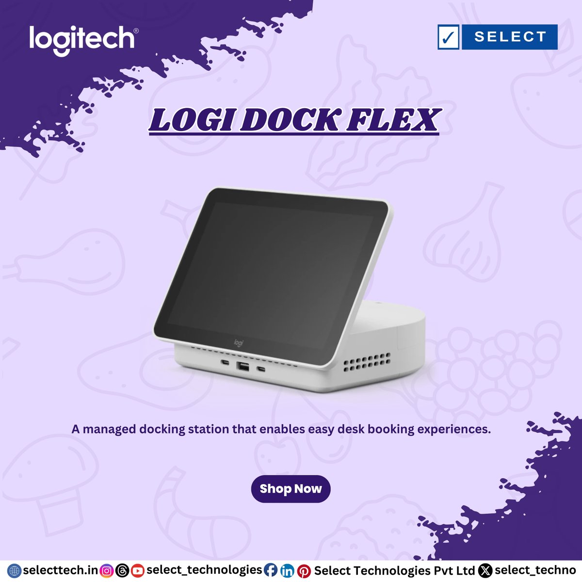 select_techno's tweet image. Say hello to a smarter desk setup.

The Logi Dock Flex by @Logitech  lets you:
🔌 Connect everything
🔒 Manage shared desks securely
📺 Power dual displays
🔈 Streamline meetings

Hybrid work just got a major upgrade. #LogiDockFlex #Logitech #HybridWork