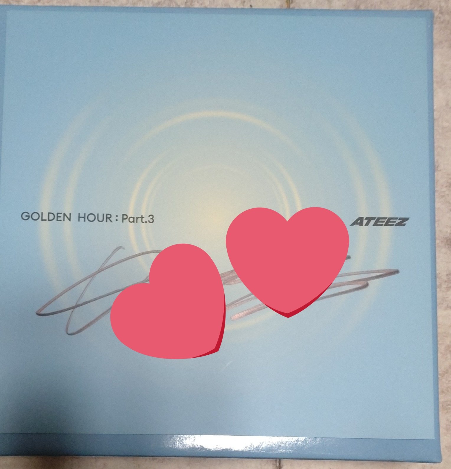 ATEEZ アチズ ホンジュンGOLDEN HOUR 直筆 サイン リリイベ ATEEZ [GOLDEN HOUR : Part. 1] All Member Autographed Signed