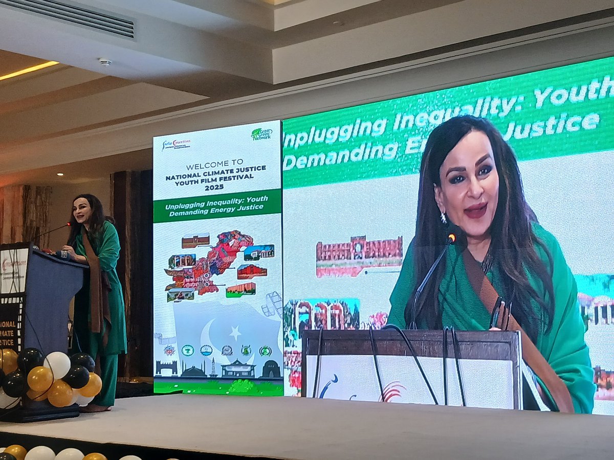 ic
Indus Consortium organized the National Climate Justice Youth Film Festival. Senator Sherry Rehman participated as the Chief guest. Universtties from all four provinces participated in the film festival and presented documentaries on climate change and energy Justice.