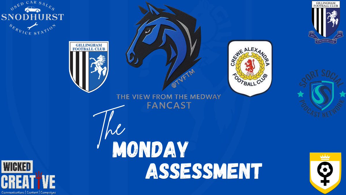 The View From The Medway Fancast (@tvftm) on Twitter photo Don’t forget to join us this Monday LIVE at 8pm!
David <a href="/davecreasyTVFTM/">David Creasy</a>
Jon <a href="/JRPKent/">Jon Primett</a>
Luke <a href="/Luke_Teachen/">Luke Teachen</a>
And one other TBC will be back to talk Tuesday night against Chesterfield and of course tomorrow’s game at home to Crewe!
Sponsored by Snodhurst Used Car Sales & Don’t forget to join us this Monday LIVE at 8pm!
David <a href="/davecreasyTVFTM/">David Creasy</a>
Jon <a href="/JRPKent/">Jon Primett</a>
Luke <a href="/Luke_Teachen/">Luke Teachen</a>
And one other TBC will be back to talk Tuesday night against Chesterfield and of course tomorrow’s game at home to Crewe!
Sponsored by Snodhurst Used Car Sales &