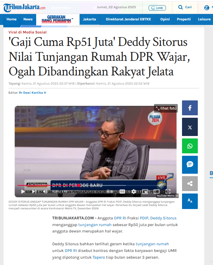ardisatriawan's tweet photo. Di videonya, dia beneran menyebut "rakyat jelata". https://t.co/MasKkYdygW
