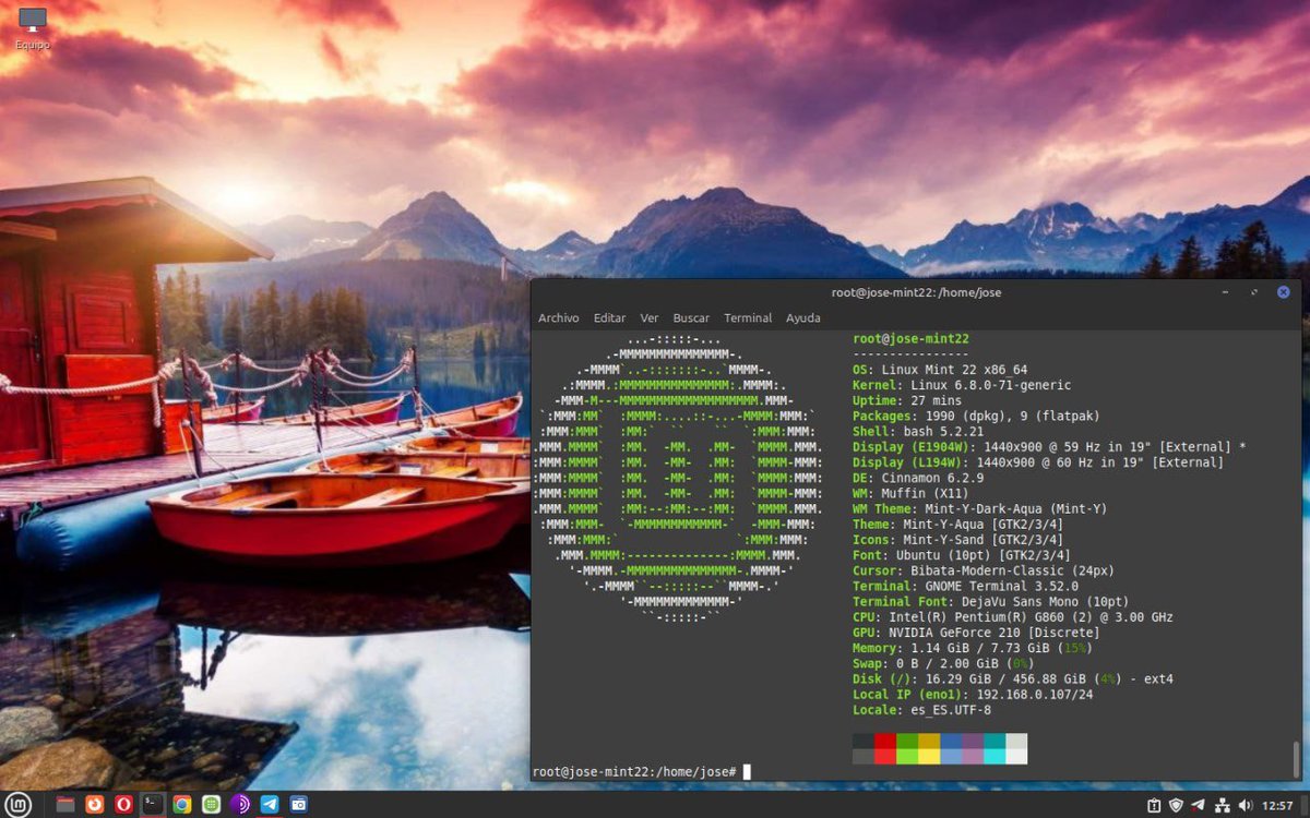 jose_a57's tweet image. Nuevo #ViernesDeEscritorio #GNU, hoy con #Linux_Mint 22 #Cinnamon, en mi equipo secundario, el i3 ha muerto y ahora tenemos una placa Intel, con un Pentium G860 a 3.00 GHz. También fue recuperada, la tiraron por un fallo en la fuente de alimentación. Lo uso para recuperar datos.