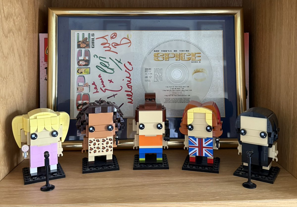 MattyT6790's tweet photo. Spice Girls Lego BrickHeads + My Signed Say You’ll Be There Plaque 010/500 #spicegirls #lego #sayyoullbethere https://t.co/HJfrOyzf82