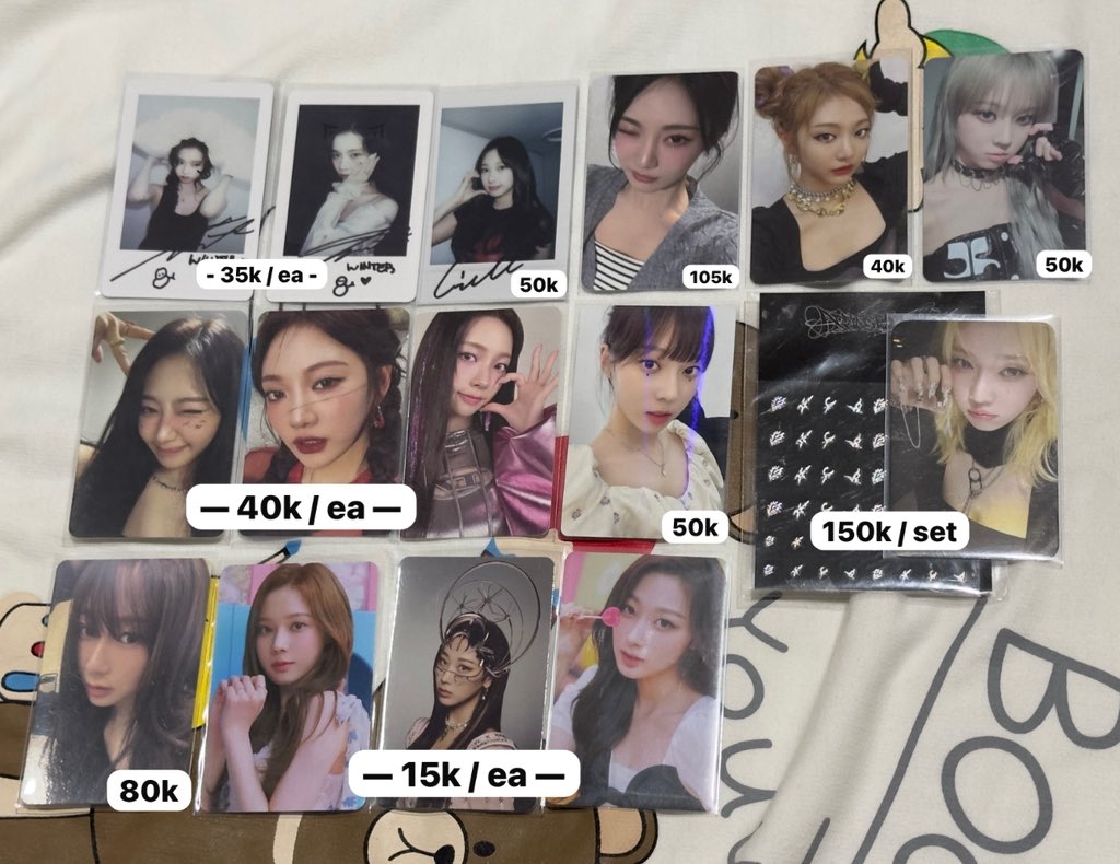 wts - want to sell 🤍 [please help rt, thank youu 🙇‍♀️] 

- boleh nego kalo misalkan ovp
- bisa each 
- take 3+ dapet potongan 

• Inc all exc adm 10%
• prefer split pay
• not for sensitive buyer
• no hnr &amp; wasting time ❌
• keep event w/ dp
• co 🍊