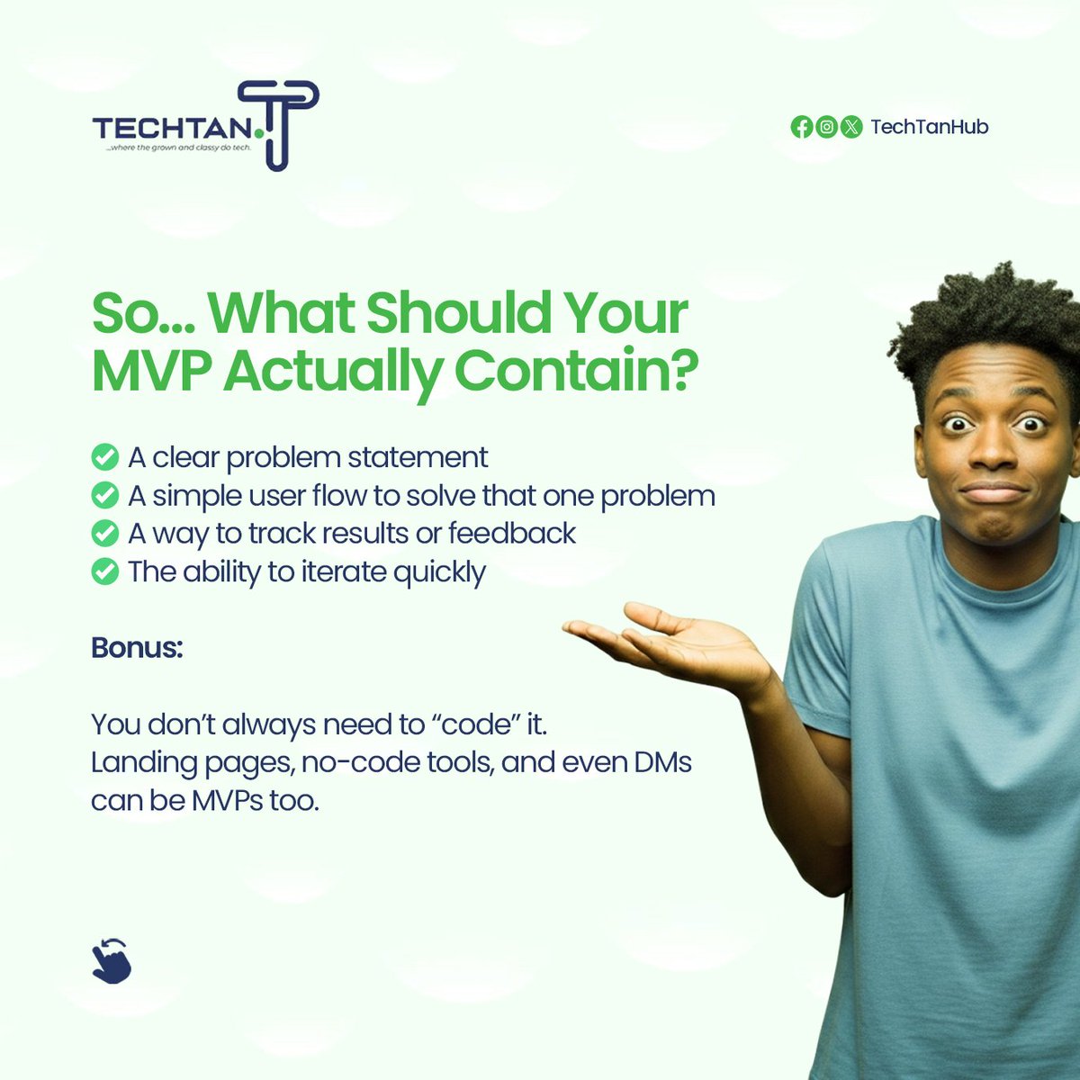 techtanhub's tweet image. series on building with the topic MVP

Before you leave, kindly drop a comment and tell us what you learnt today

Please don&apos;t skip, we want to hear from you. We will be waiting in the comment section 

#techtanhub #portharcourttechhubs #techtrainingcenter #portharcourt #TECHTAN
