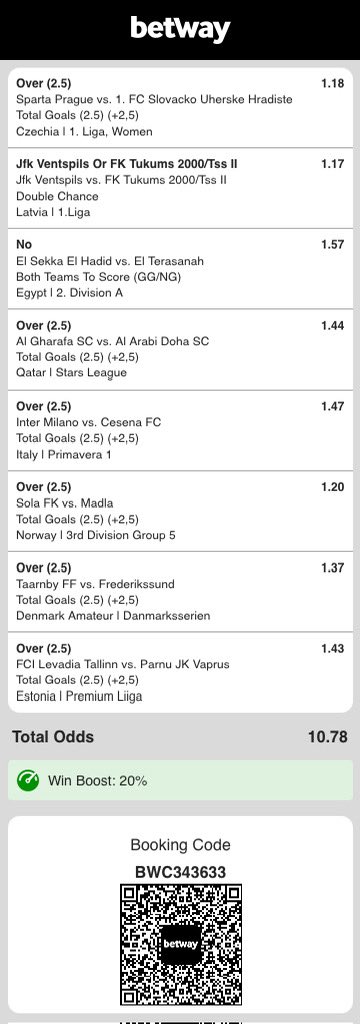 Too Much Sosa (@vah_valenciah) on Twitter photo Let’s try again!!
BWC337CA8 - 10 ODDS
BWC343633 - 10 ODDS
BWC343633 - 22 ODDS
BWC33BA1C - 81 ODDS
BWC33DC7F - 172 ODDS
<a href="/BetwayMalawi/">Betway Malawi</a> 🔥🔥 Let’s try again!!
BWC337CA8 - 10 ODDS
BWC343633 - 10 ODDS
BWC343633 - 22 ODDS
BWC33BA1C - 81 ODDS
BWC33DC7F - 172 ODDS
<a href="/BetwayMalawi/">Betway Malawi</a> 🔥🔥