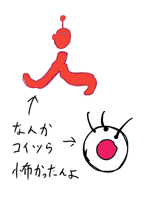 ガキンチョのころ 
何故かこいつら怖かったんよね 
ビデオとかで最初に出てくるやつとか 