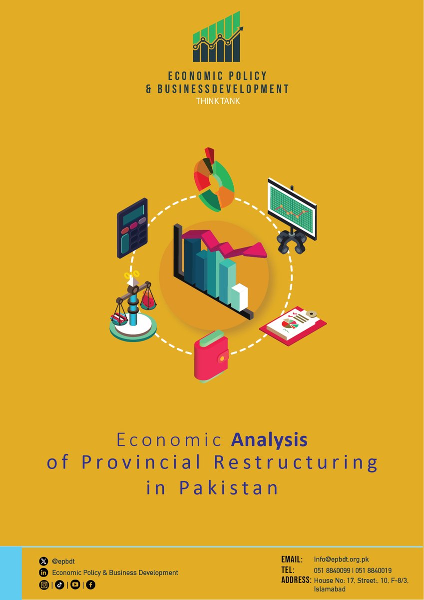 EPBDT's tweet photo. EPBD analyses the hot topic of more provinces or not!

Big provinces, big problems. From poverty gaps to budget waste, Pakistan’s governance model is cracking. Oversized provinces mean poor fund use, weak services & widening disparities. 

Could smaller, smarter units unlock growth, equity & efficiency - or just multiply red tape and chaos? 

The economics of restructuring hold the answer. A rethink may well decide Pakistan’s future.

Read the article:
https://t.co/1b2dbxB8iq

#PakistanEconomy #GovernanceReforms #PolicyInnovation #PublicAdministration #EconomicDevelopment #RegionalEquity #SmartGovernance #SustainableGrowth #PolicyResearch #NationBuilding

@GovtofPunjabPK @GovtofPakistan @MoWP15 @dpr_gob @GovtofSindhPK @GovtofKPK @dpr_gob @etribune @brecordernews @thenews_intl @geonews @MoIB_Official @MOPASSPK @nhsrcofficial @EduMinistryPK @PlanComPakistan @ARYNEWSOFFICIAL @SAMAATV @DunyaNews @humnewspakistan @Dawn_News @dawn_com @Nawaiwaqt_ @jang_akhbar @thenation @PTVNewsOfficial @BOLNETWORK