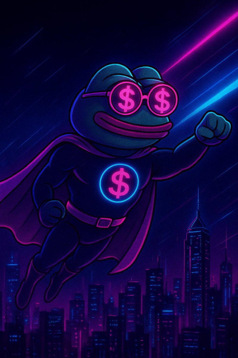 DomeMaupa's tweet photo. 🌌🐸💸
Wepe der Frosch – vom Meme zum Retter der Neon-Städte.
Er sieht die Welt durch die rosa Dollar-Brille und kämpft für Freiheit, Spaß & endlose Memes.
#CyberWepe #MemeHero #NeonLegend
@WEPEToken https://t.co/LqaAXGROhQ